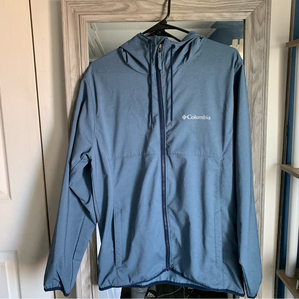 Columbia zipper lightweight windbreaker jacket